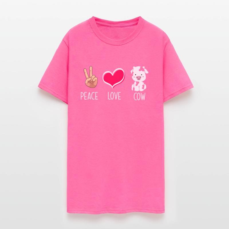 Peace Love Cow Illustration