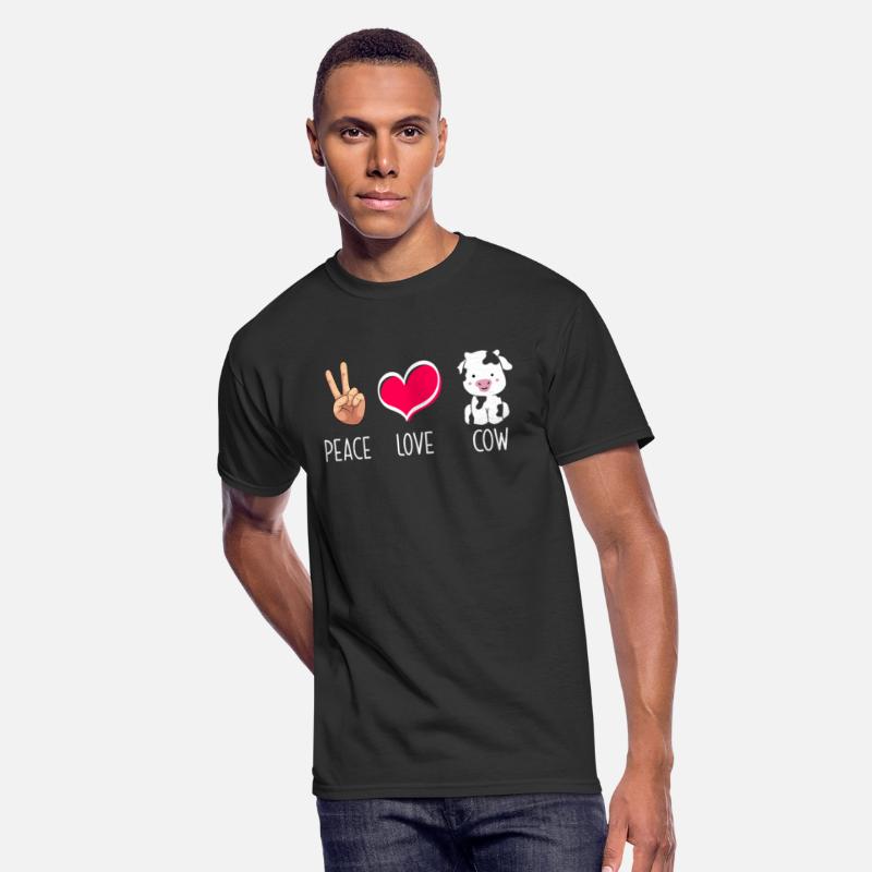 Peace Love Cow Illustration