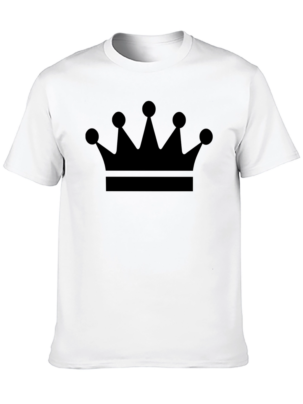 Crown Graphic Print Mens Black T-Shirt