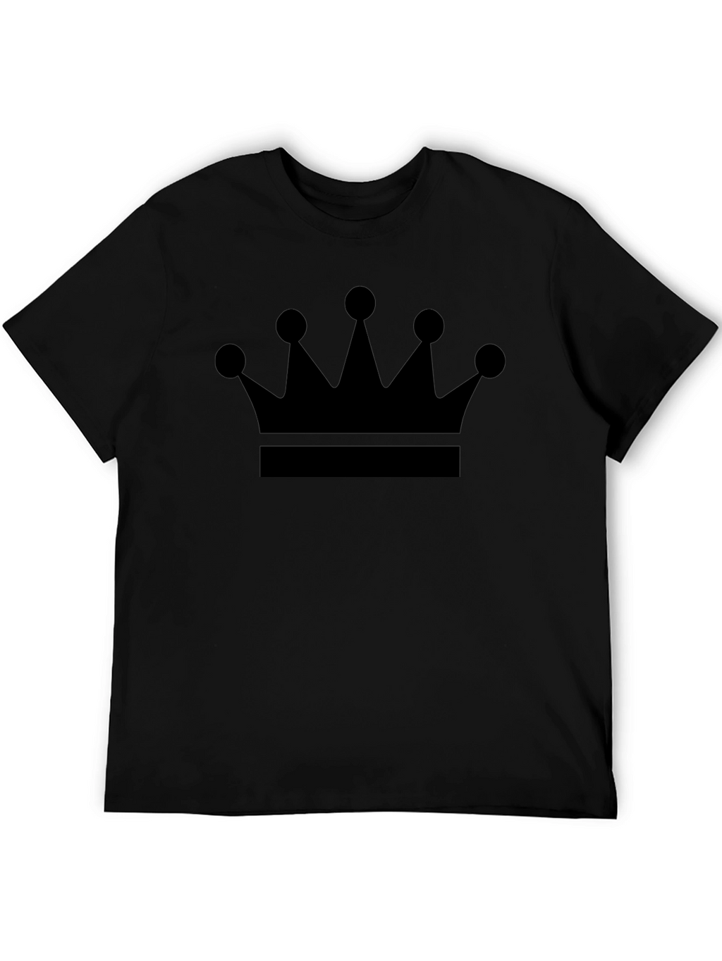 Crown Graphic Print Mens Black T-Shirt