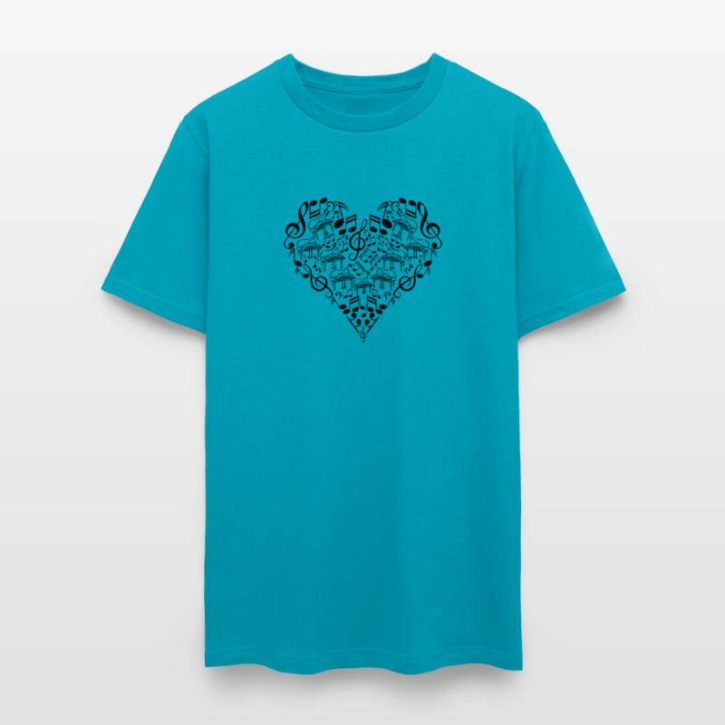 Piano Heart Piano Player Piano Music Notes - Piani