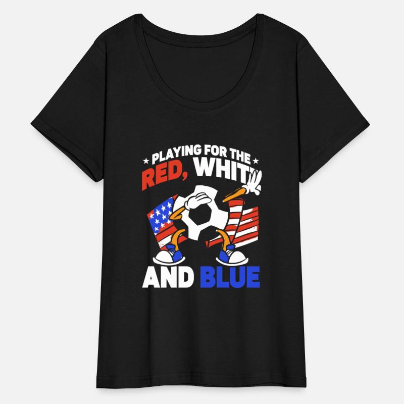 Playing For The Red White American Flag 4th of