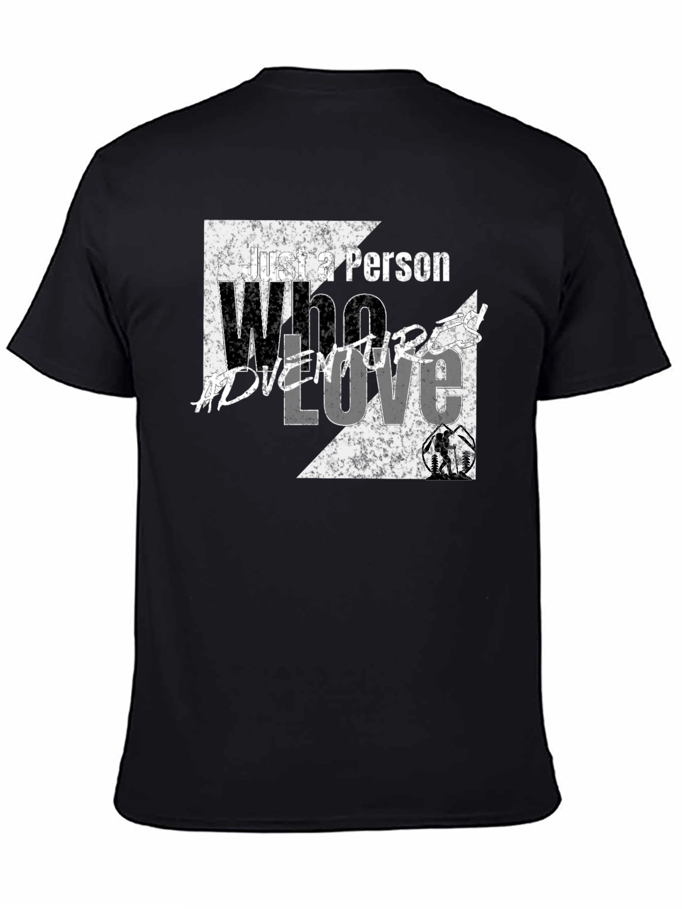 Adventure Love Black Graphic Tee