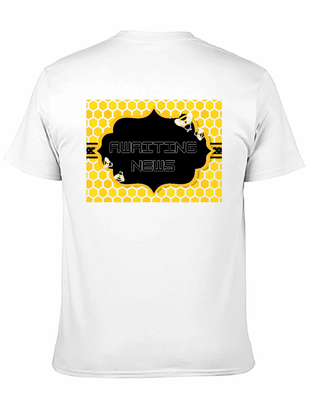 Awaiting News Bee Honeycomb T-Shirt