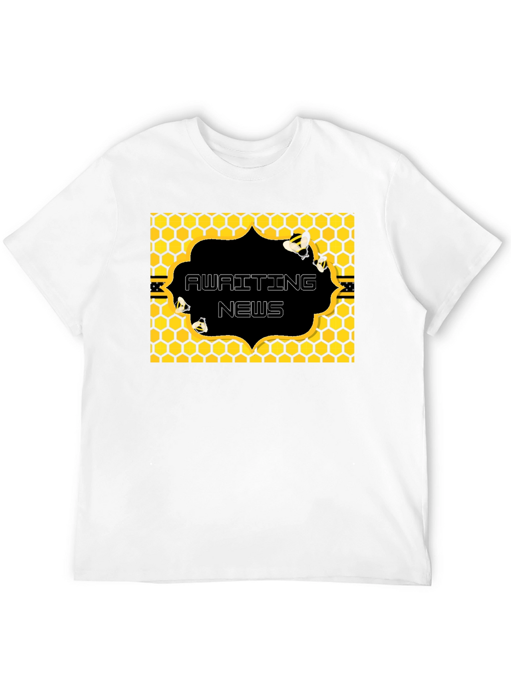 Awaiting News Bee Honeycomb T-Shirt
