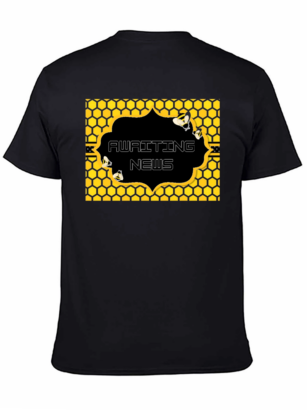 Awaiting News Bee Honeycomb T-Shirt