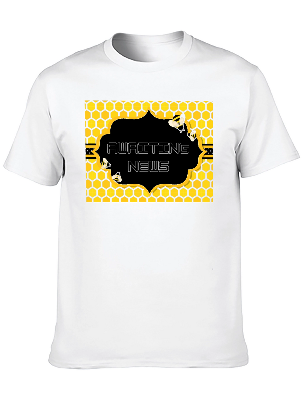 Awaiting News Bee Honeycomb T-Shirt