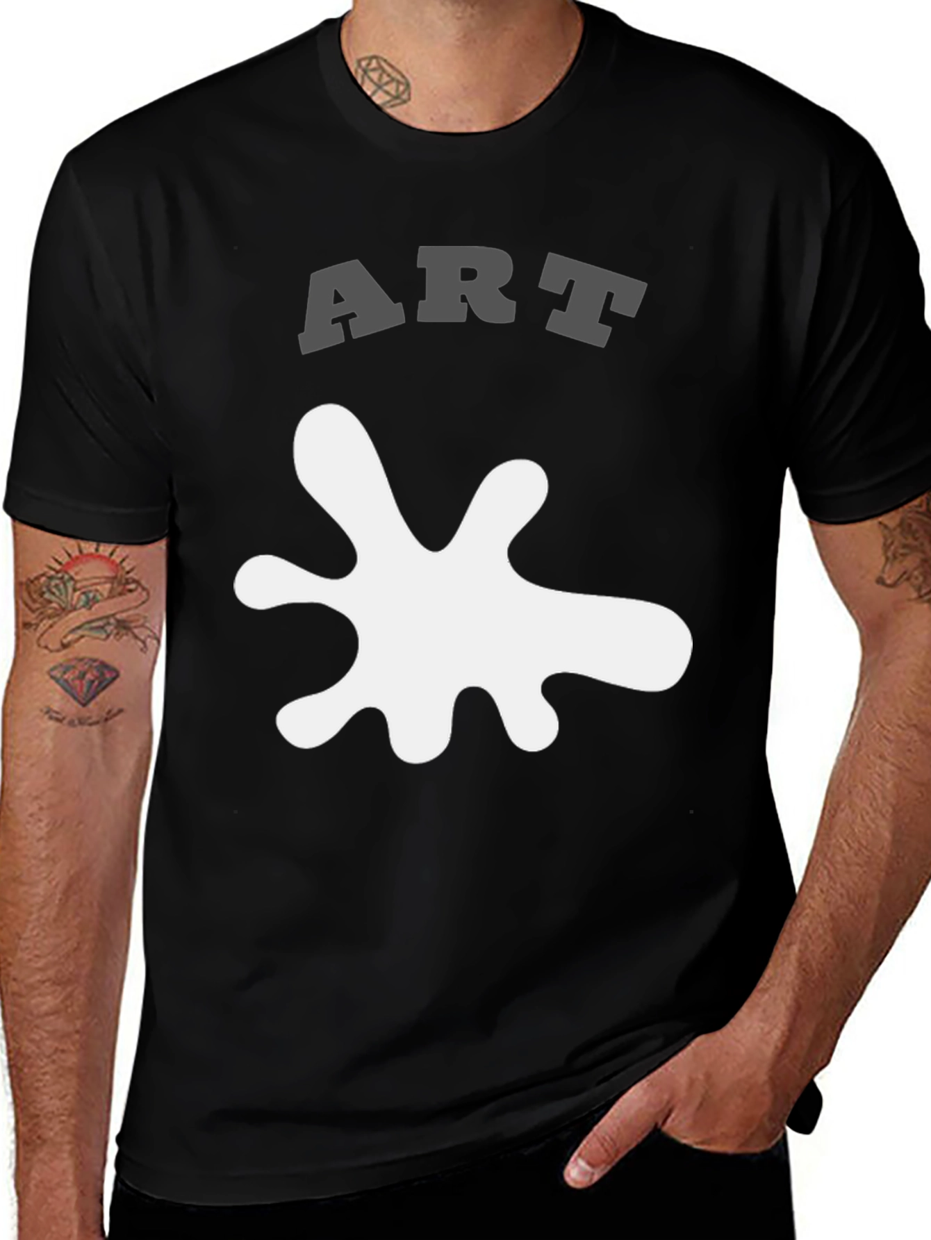 Abstract ART Splatter Graphic Tee