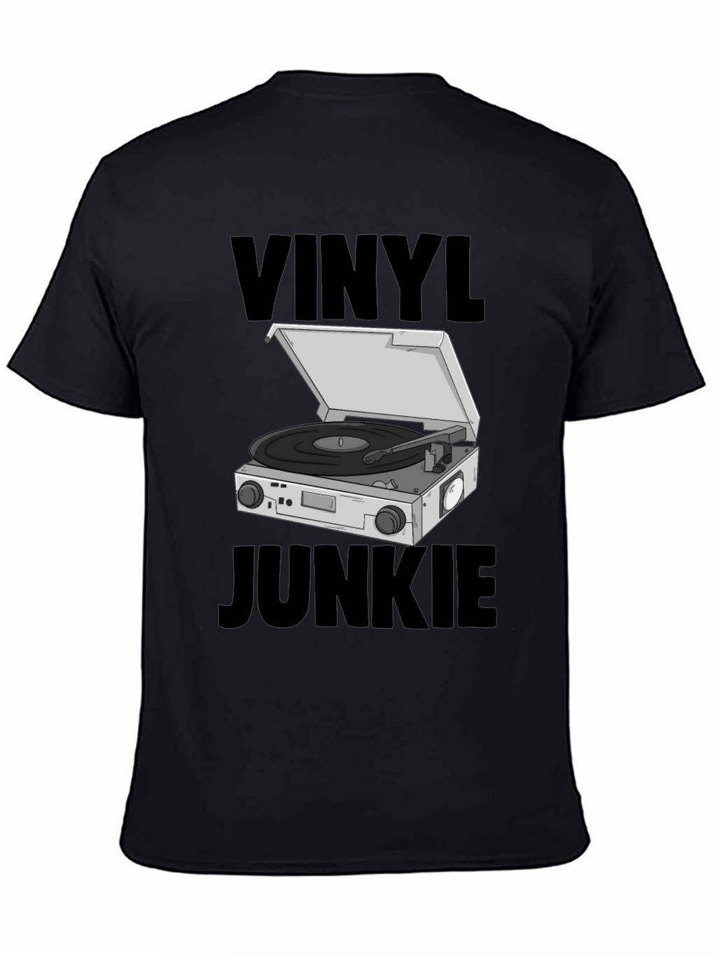 Vinyl Junkie Graphic Tee - Music Lover T-Shirt
