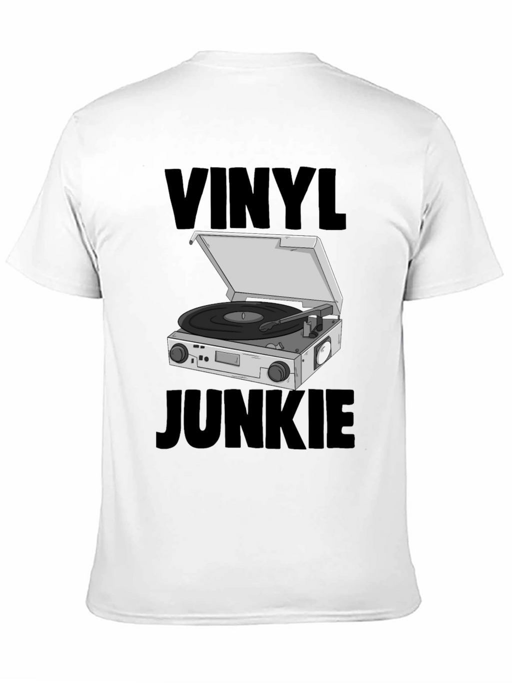 Vinyl Junkie Graphic Tee - Music Lover T-Shirt