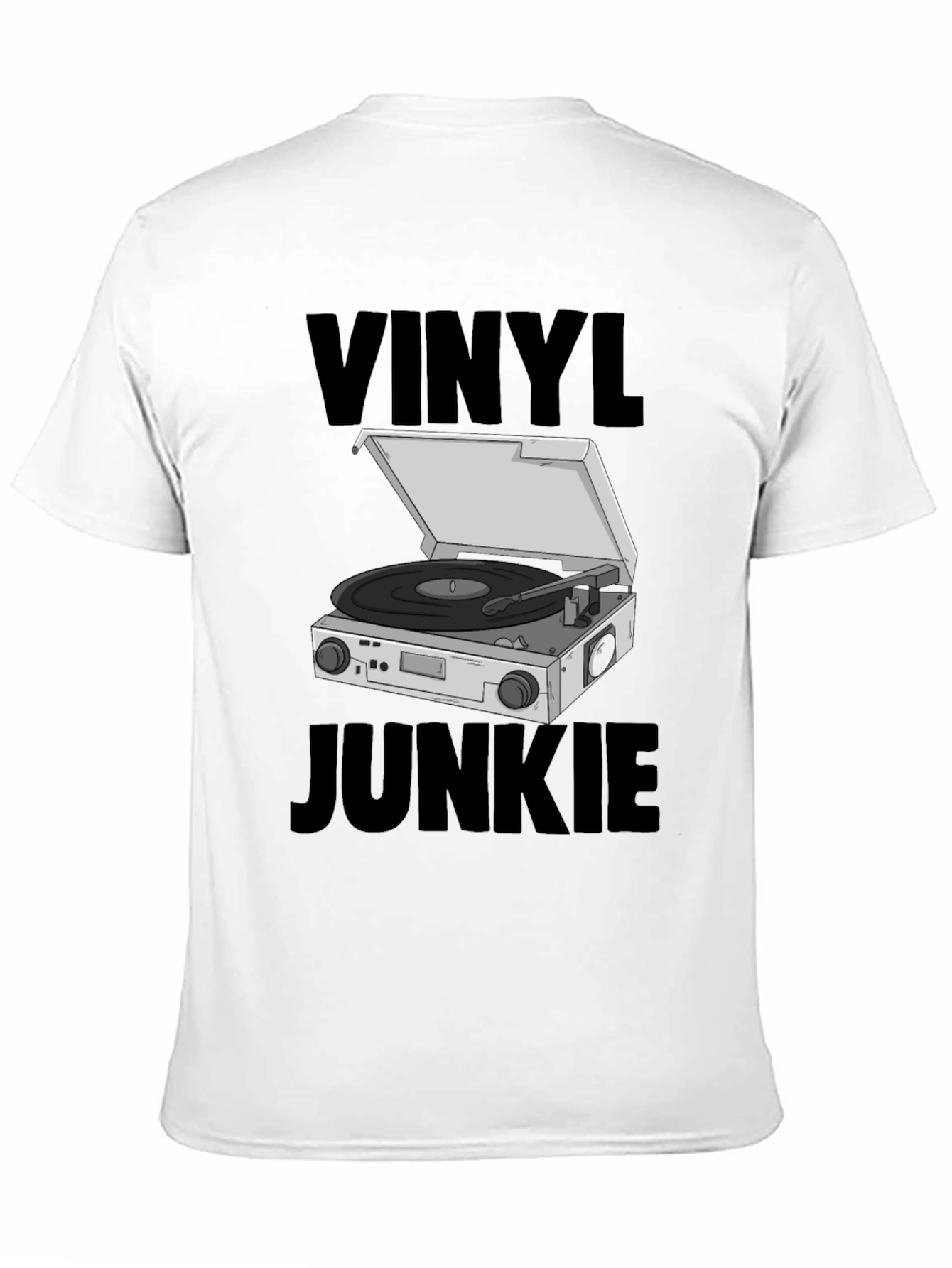 Vinyl Junkie Graphic Tee - Music Lover T-Shirt