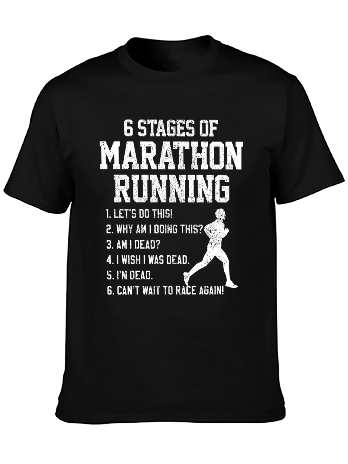 Marathon Running Stages Graphic Tee