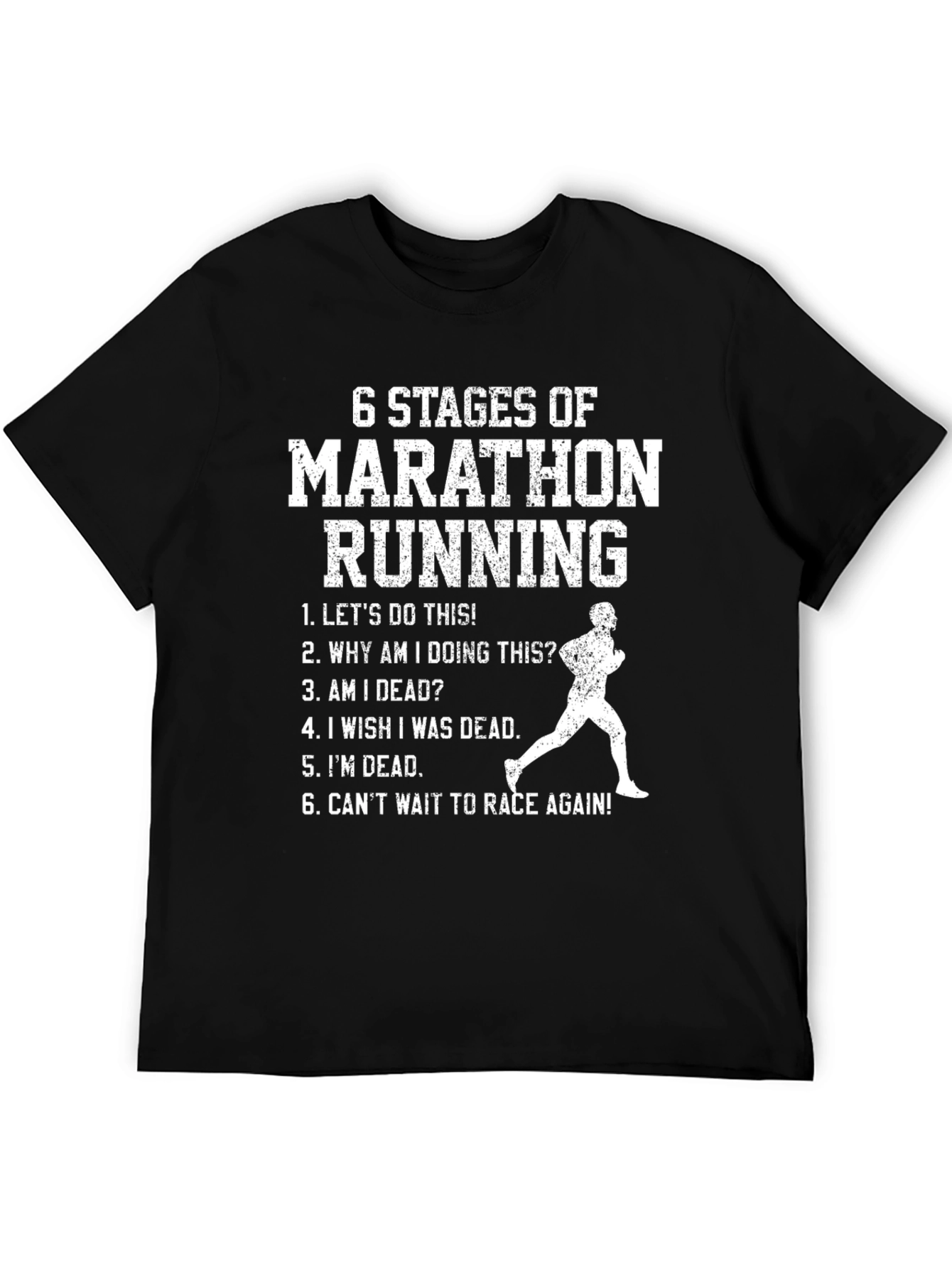 Marathon Running Stages Graphic Tee