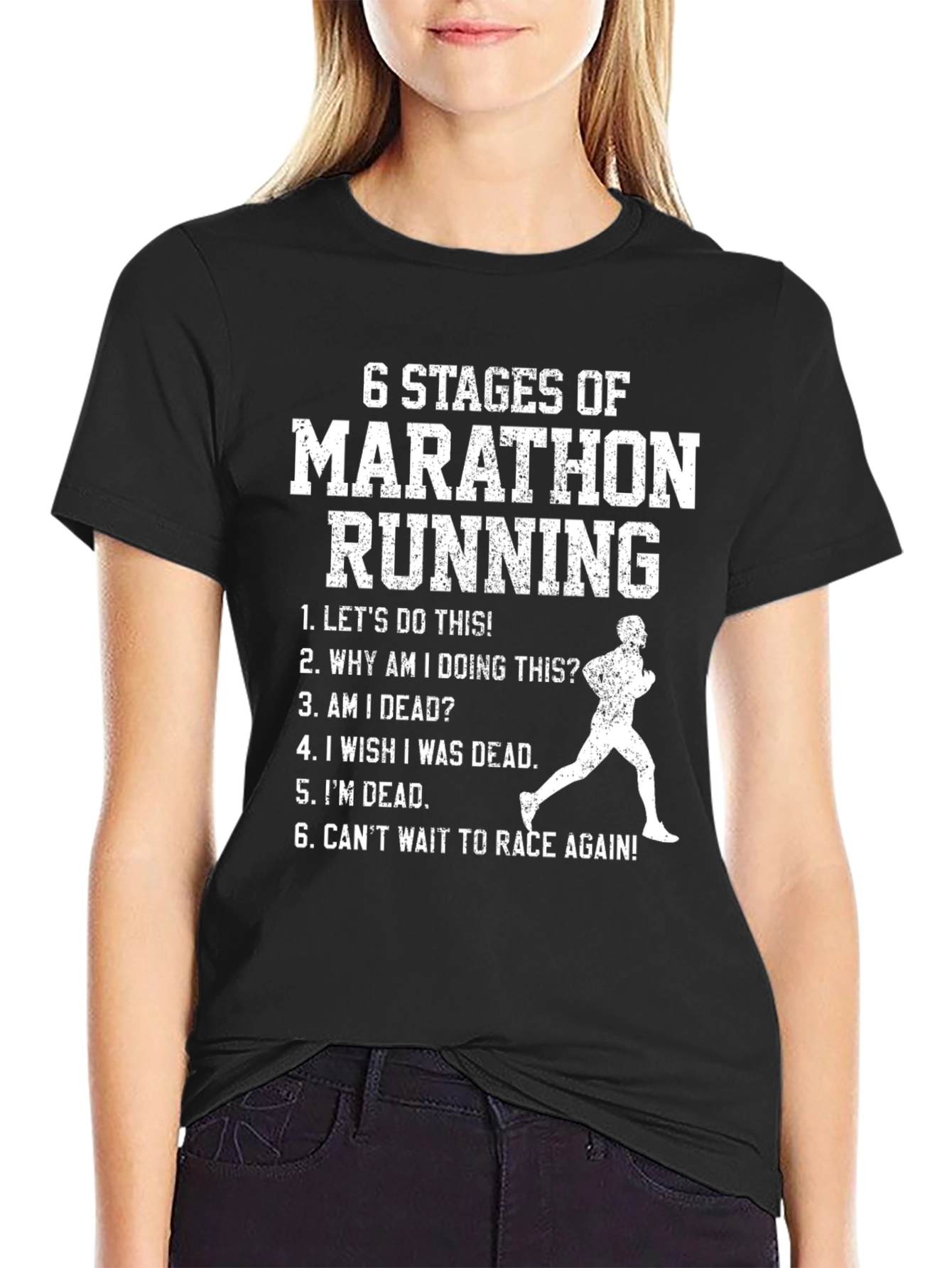 Marathon Running Stages Graphic Tee