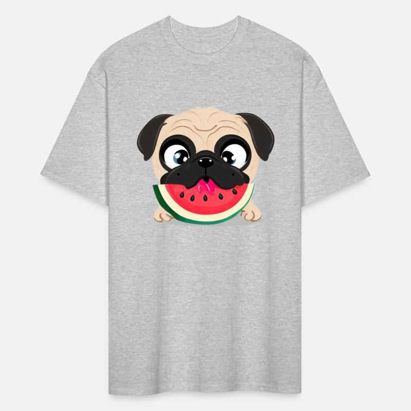 Pug with Watermelon, Fruity Dog Design