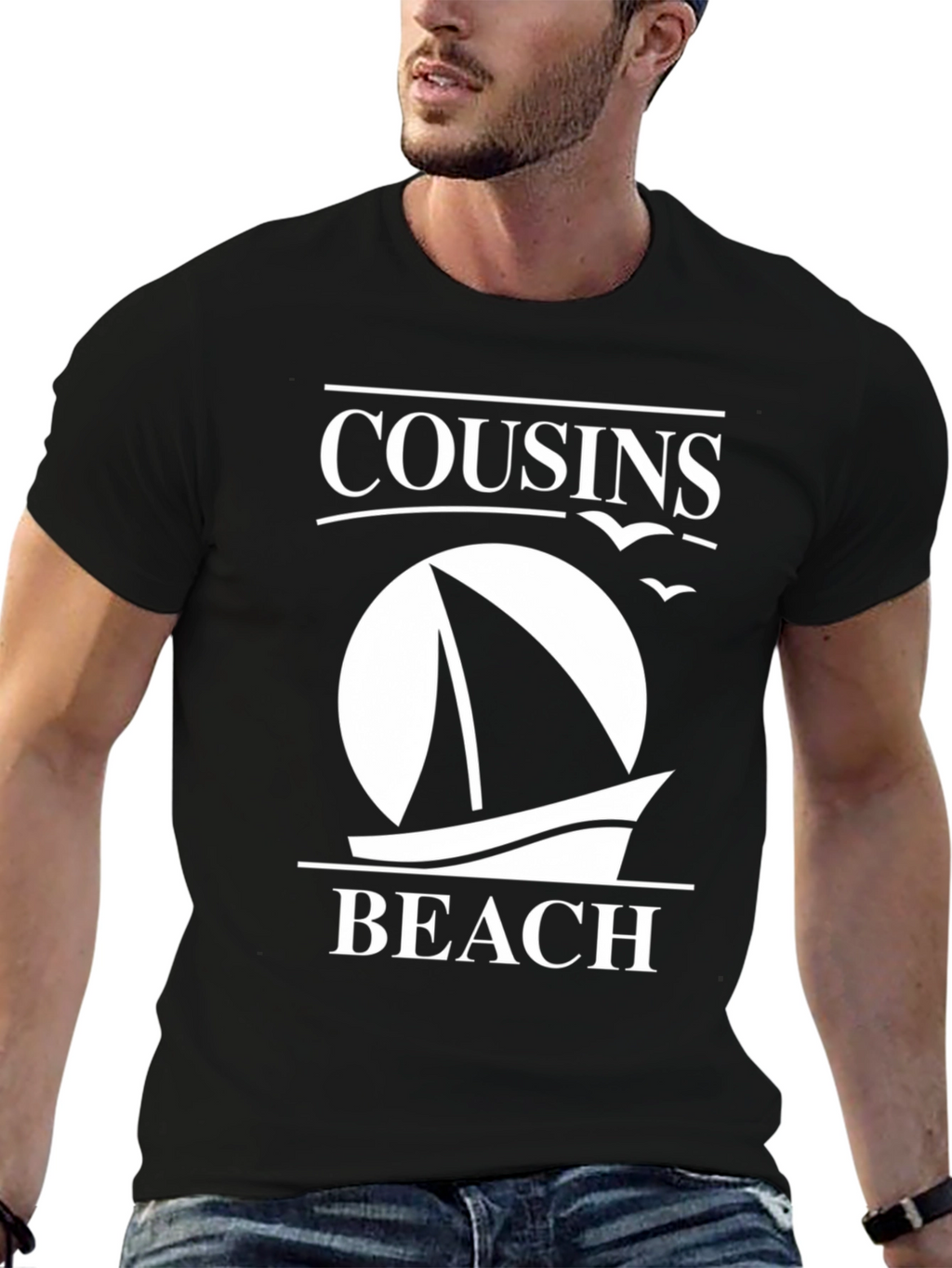 Cousins Beach Sailboat T-Shirt - Comfort Fit