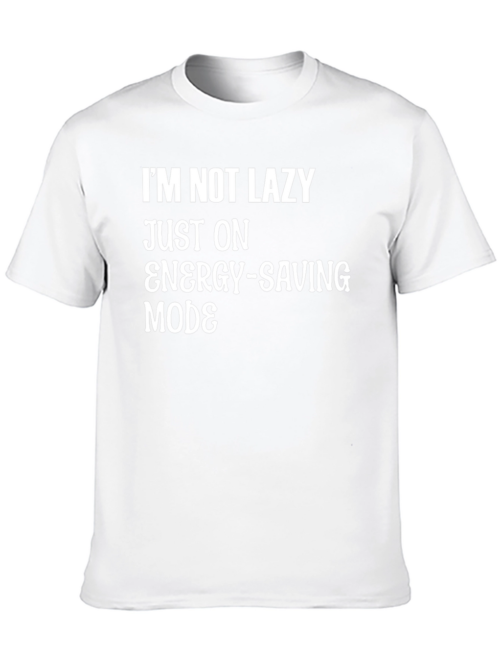Funny Energy-Saving Mode Graphic T-Shirt