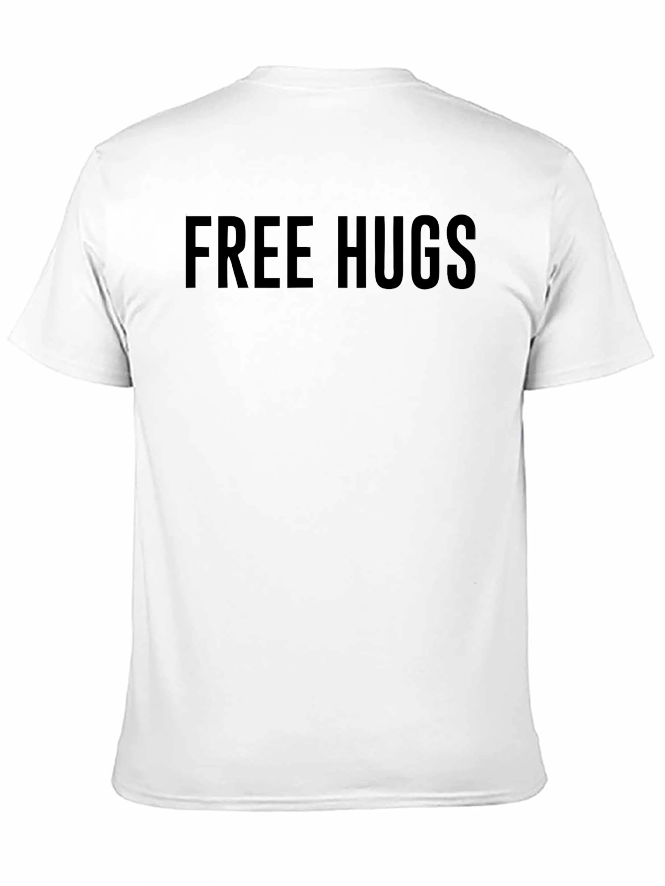 Mens Black Free Hugs Graphic Tee - Comfort Fit