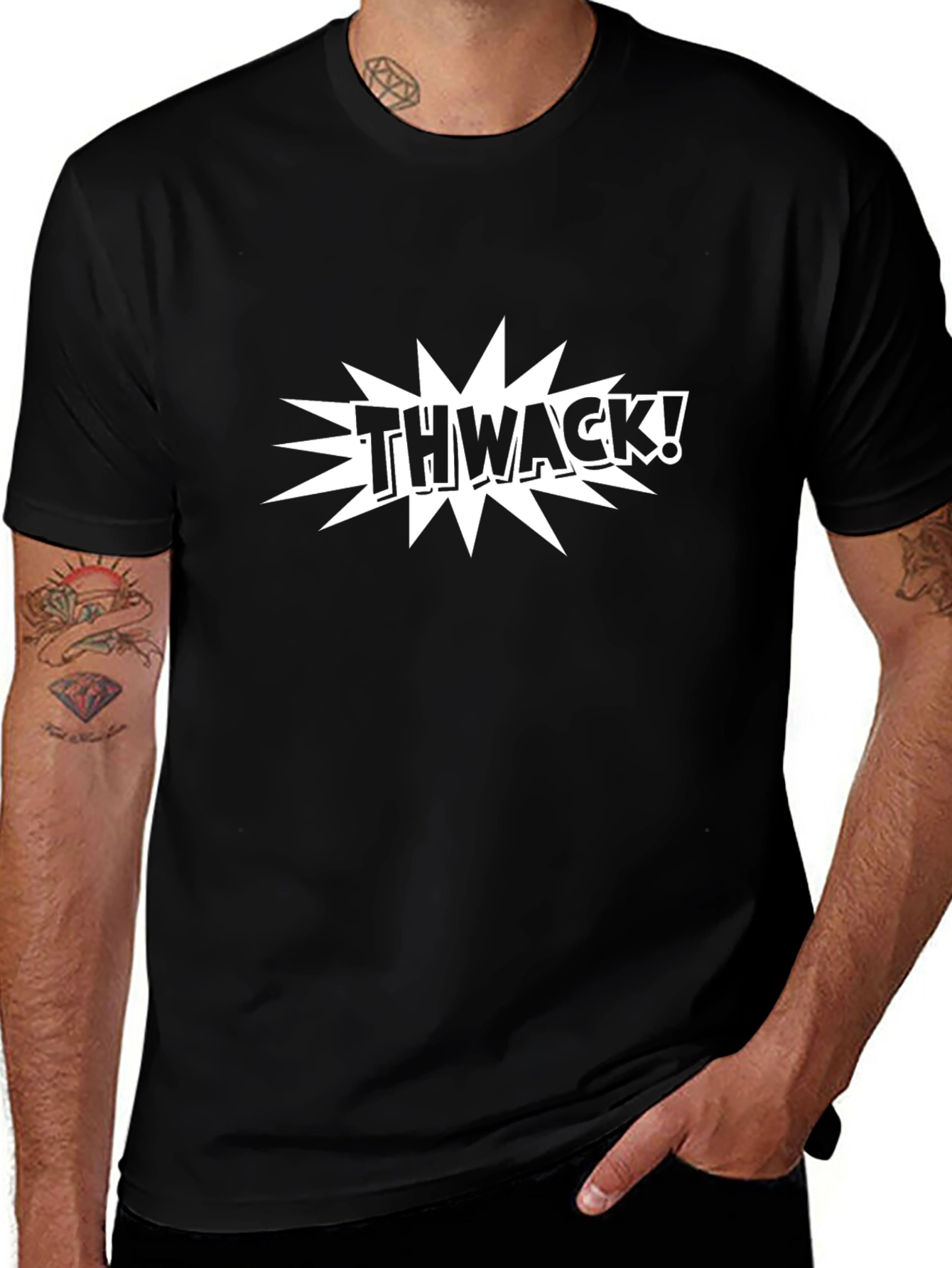 THWACK! Graphic Novelty T-Shirt - Comic Style Tee
