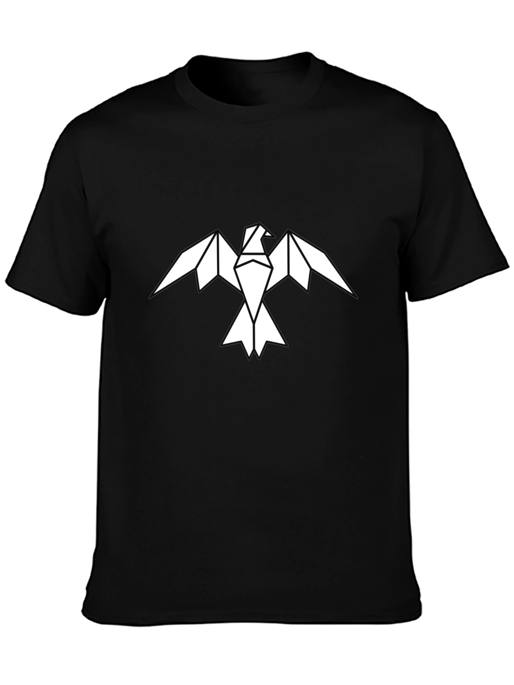 Geometric Eagle Graphic Tee - Mens Black Shirt