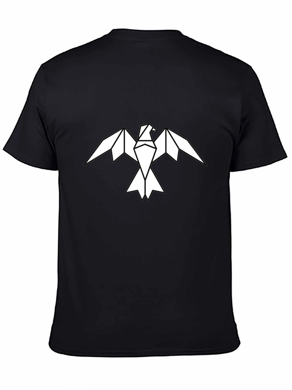 Geometric Eagle Graphic Tee - Mens Black Shirt