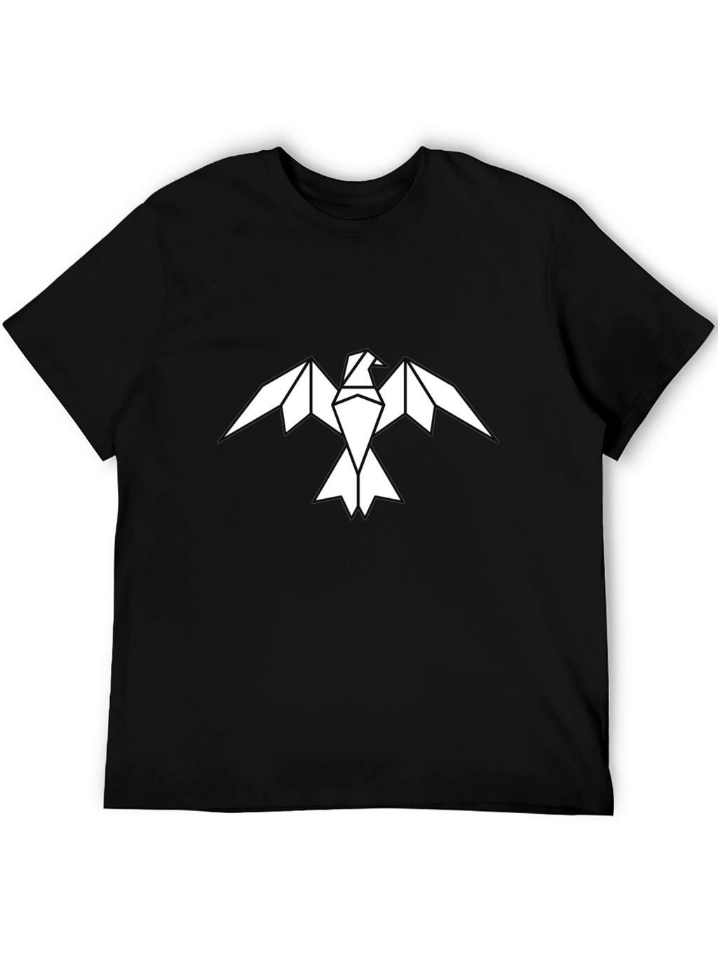 Geometric Eagle Graphic Tee - Mens Black Shirt