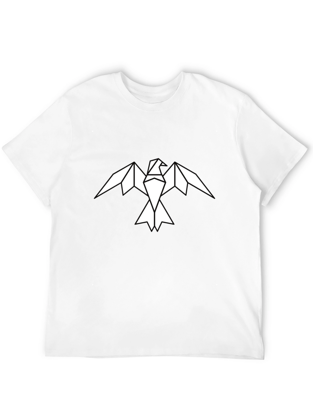 Geometric Eagle Graphic Tee - Mens Black Shirt
