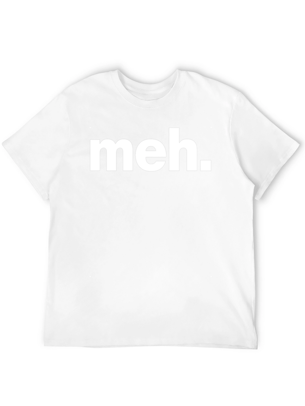 Meh T-Shirt - Black Crew Neck Tee