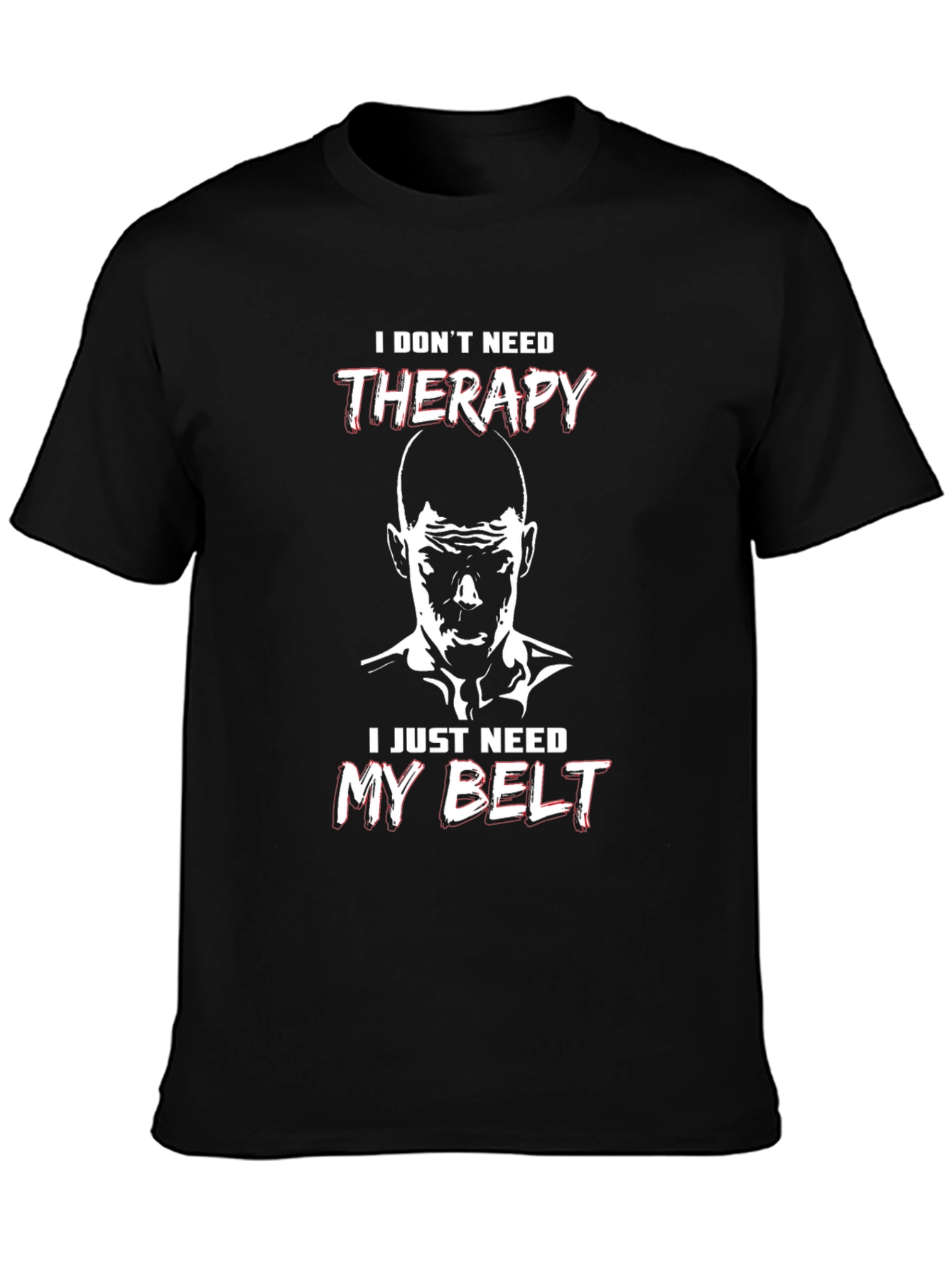 Therapy Belt Black T-Shirt - Martial Arts Motivation