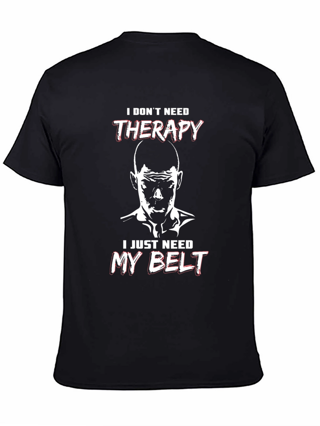 Therapy Belt Black T-Shirt - Martial Arts Motivation