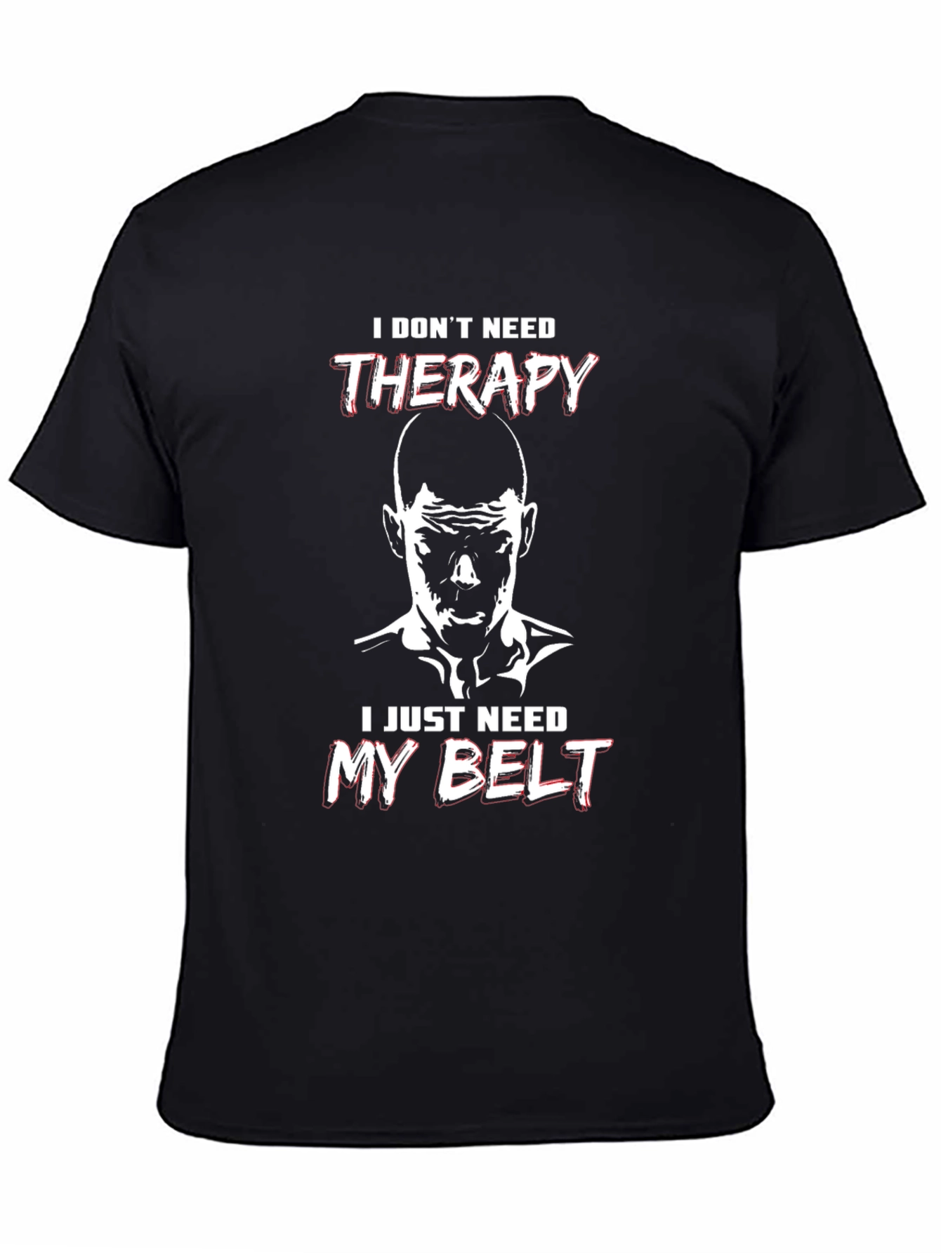 Therapy Belt Black T-Shirt - Martial Arts Motivation