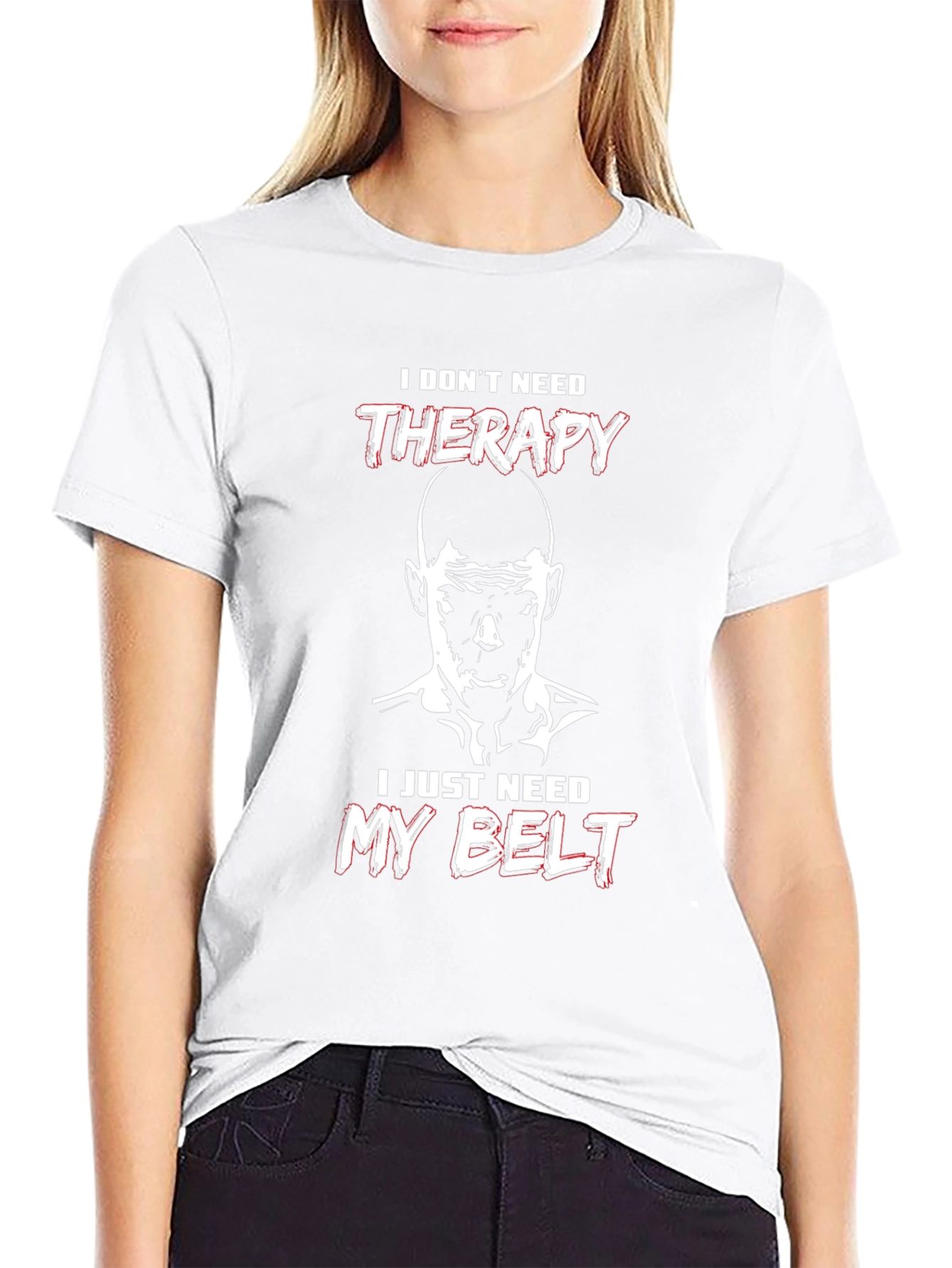 Therapy Belt Black T-Shirt - Martial Arts Motivation