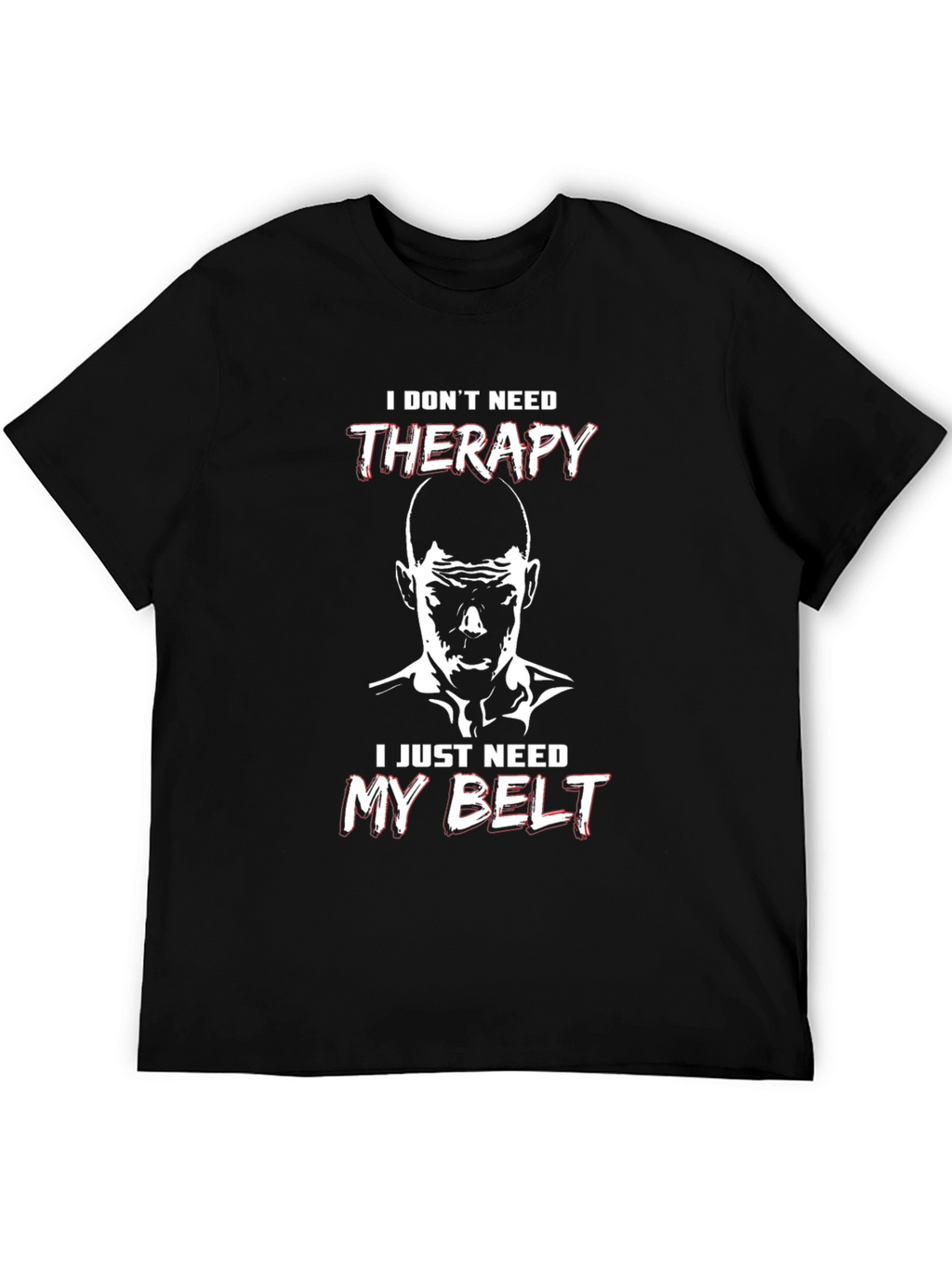 Therapy Belt Black T-Shirt - Martial Arts Motivation