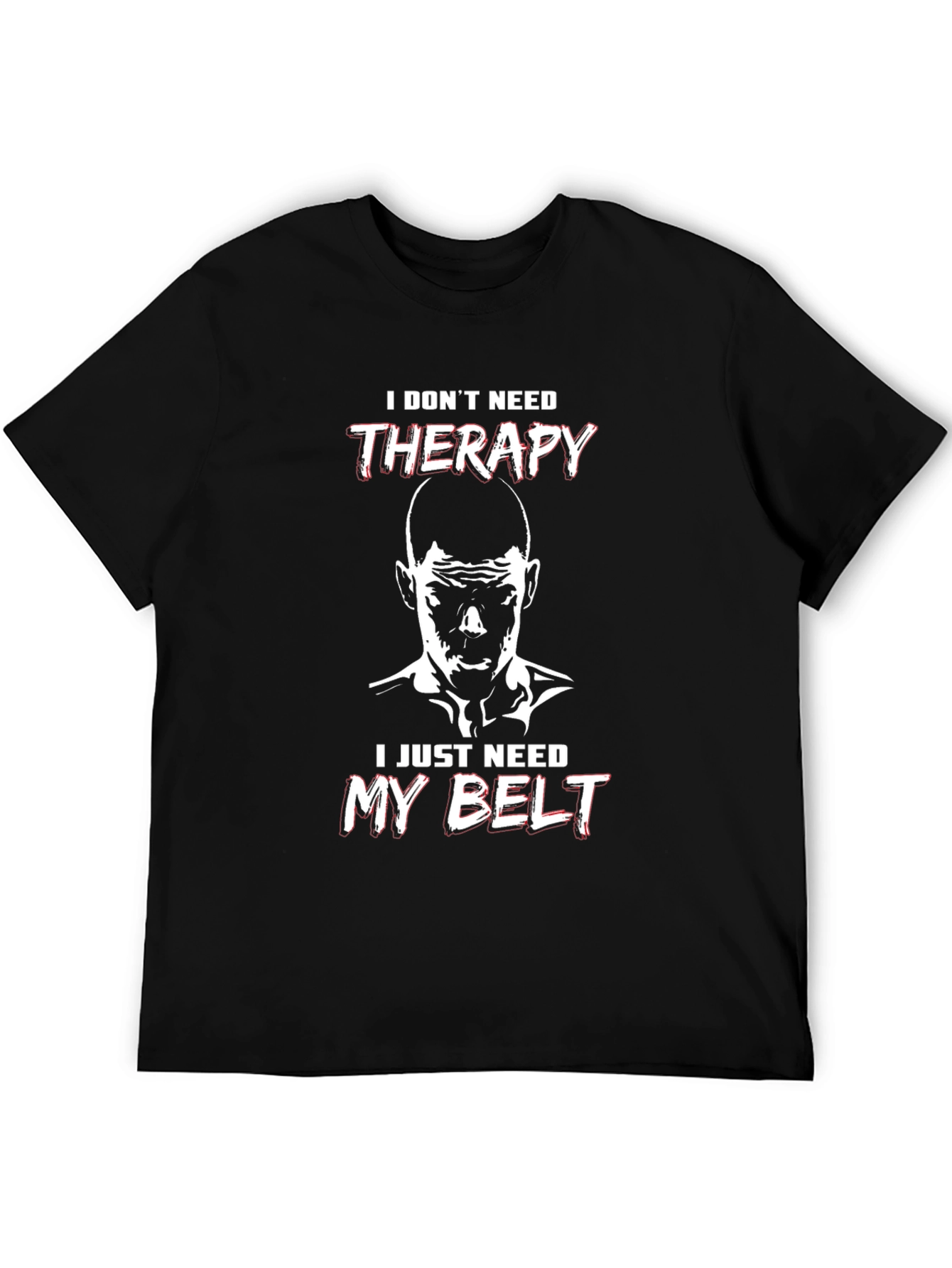 Therapy Belt Black T-Shirt - Martial Arts Motivation