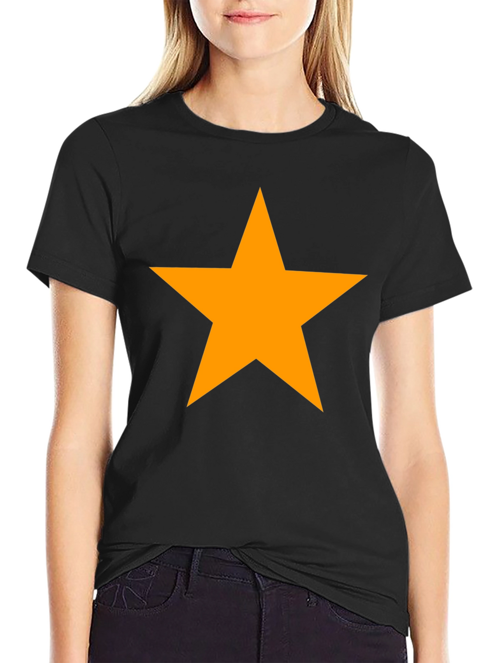 Bold Star Graphic Tee - Classic Black