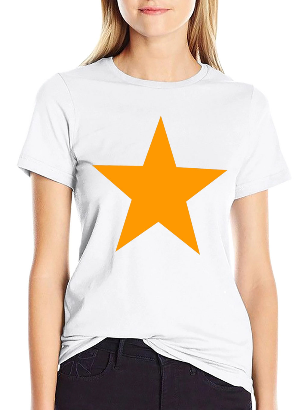 Bold Star Graphic Tee - Classic Black