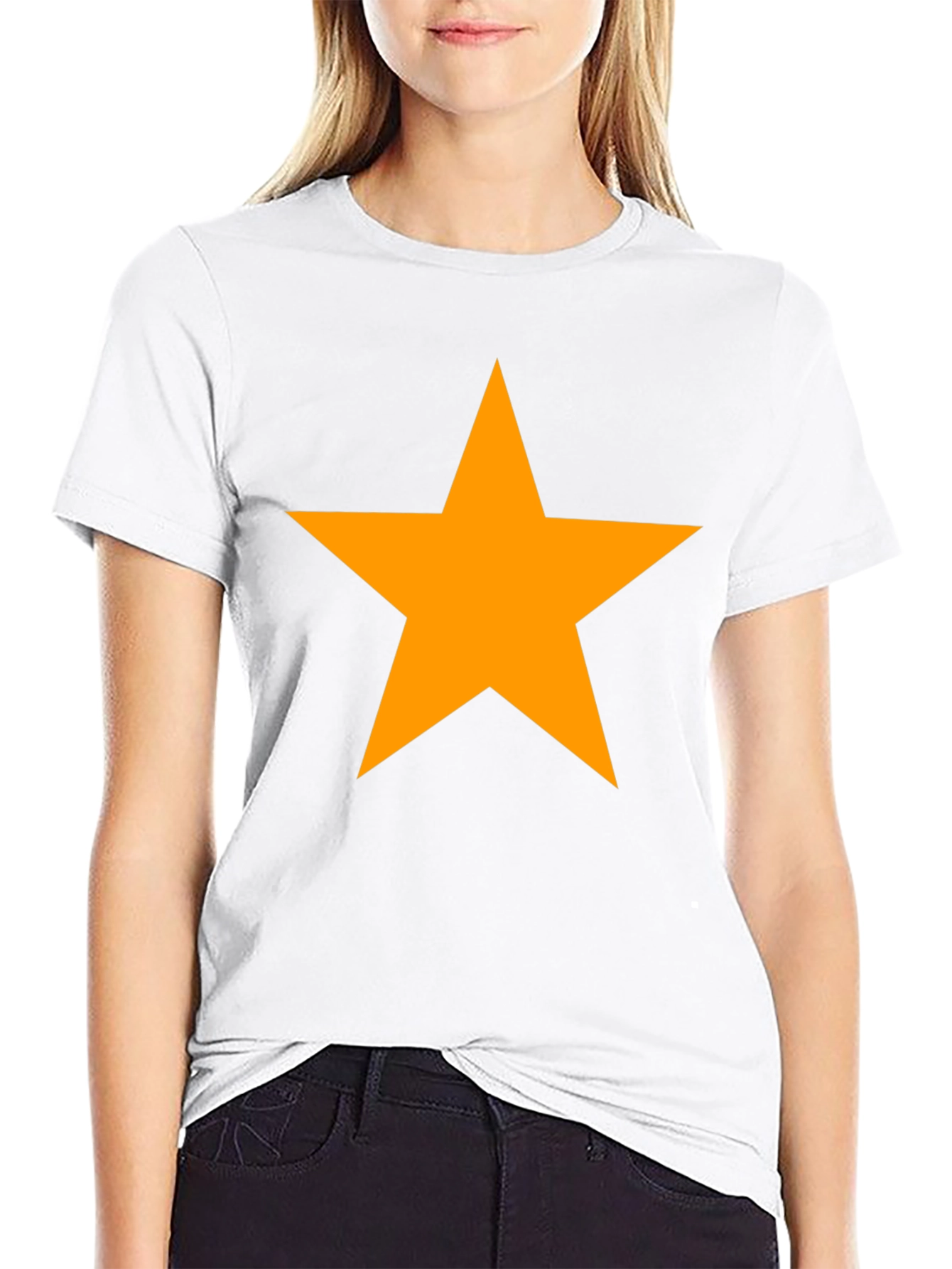 Bold Star Graphic Tee - Classic Black