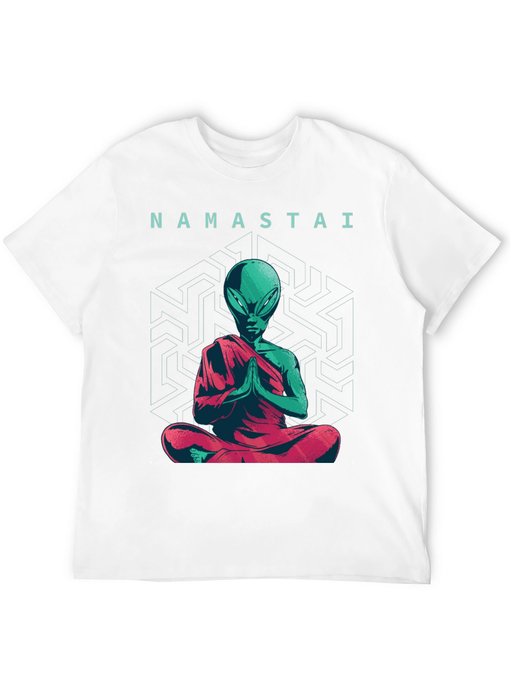 Namastai Alien Meditation T-Shirt - Sci-Fi Spiritual Tee