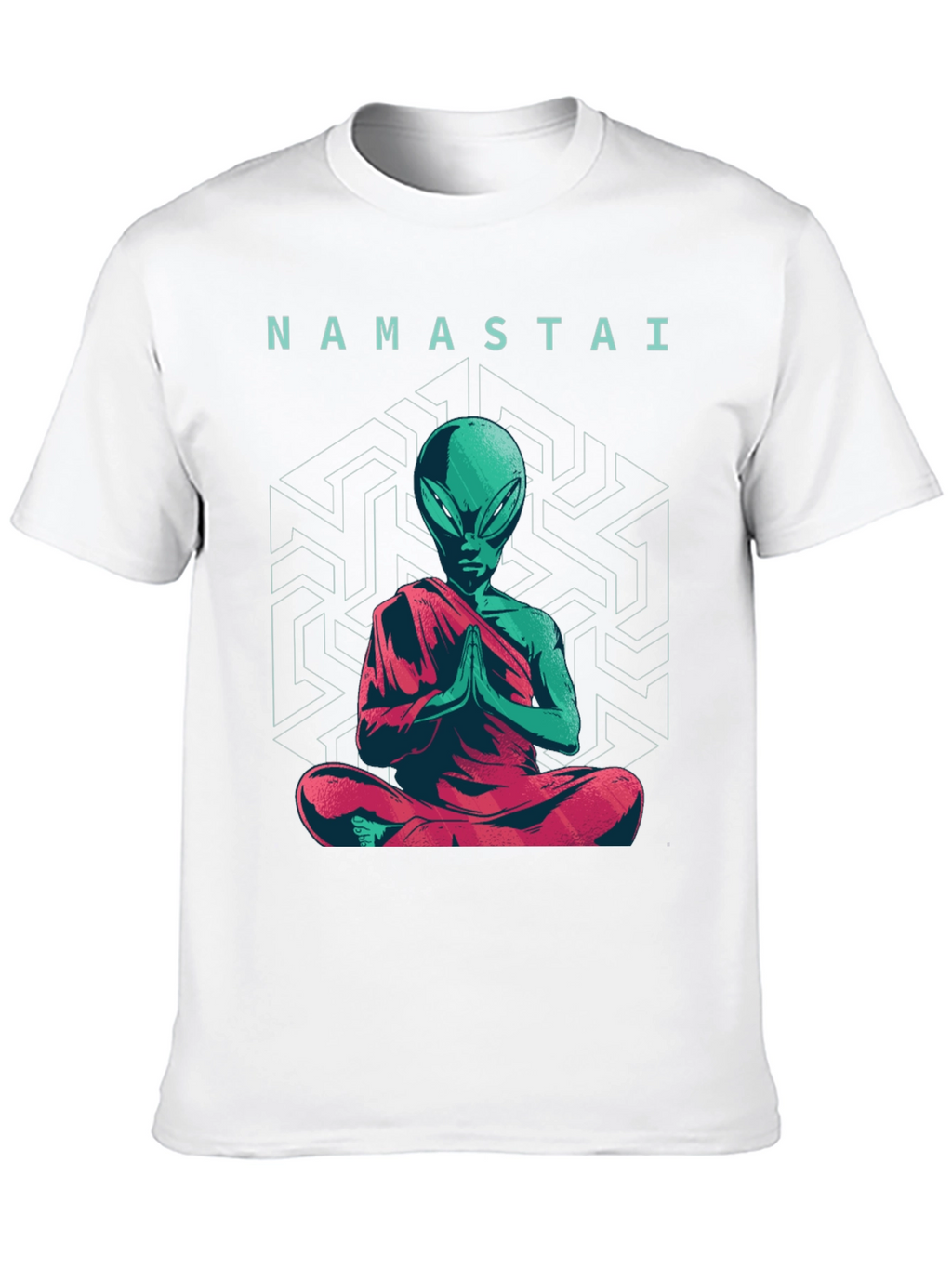 Namastai Alien Meditation T-Shirt - Sci-Fi Spiritual Tee