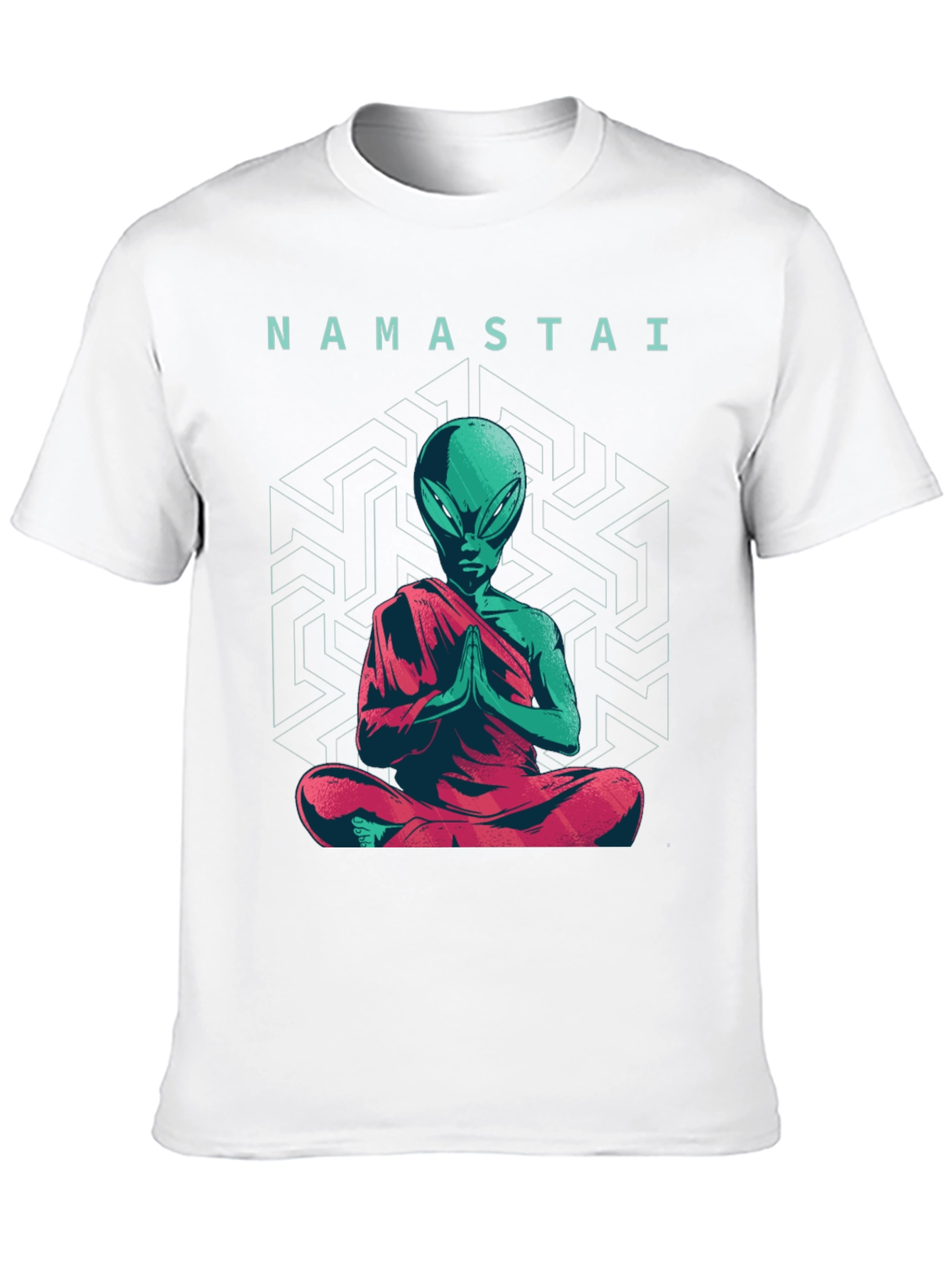 Namastai Alien Meditation T-Shirt - Sci-Fi Spiritual Tee