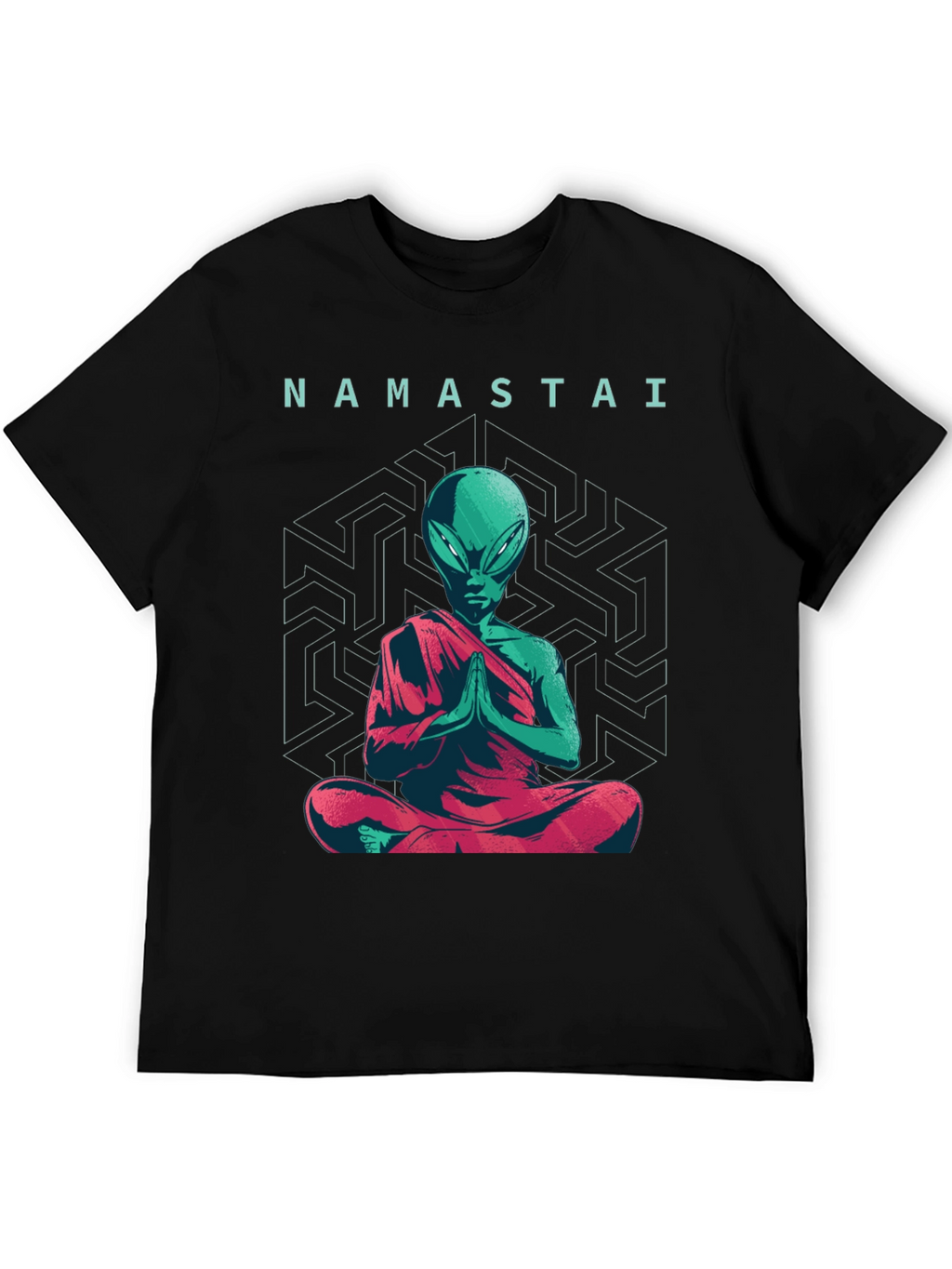 Namastai Alien Meditation T-Shirt - Sci-Fi Spiritual Tee