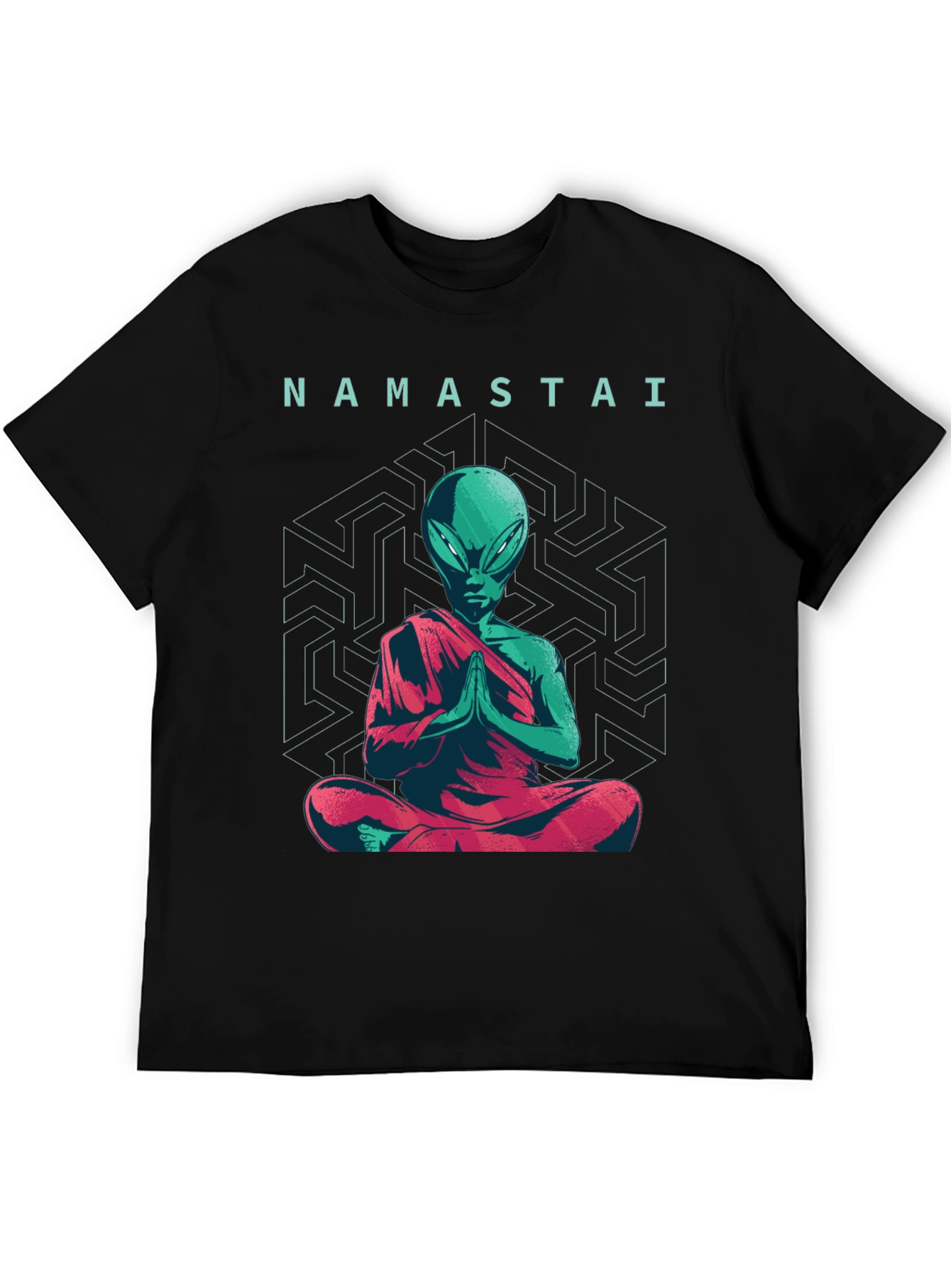 Namastai Alien Meditation T-Shirt - Sci-Fi Spiritual Tee