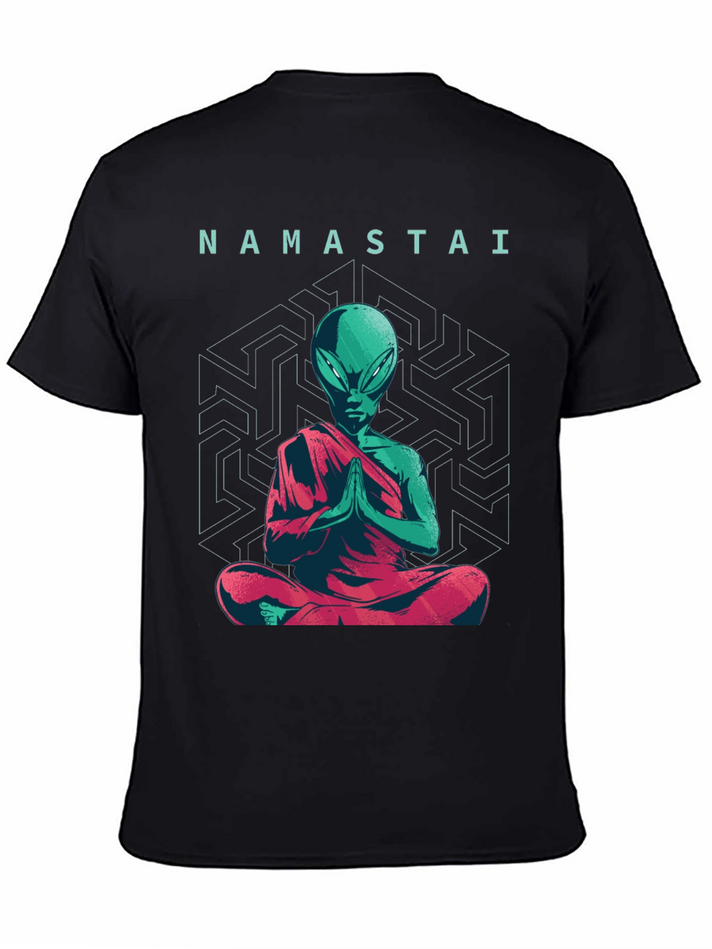 Namastai Alien Meditation T-Shirt - Sci-Fi Spiritual Tee