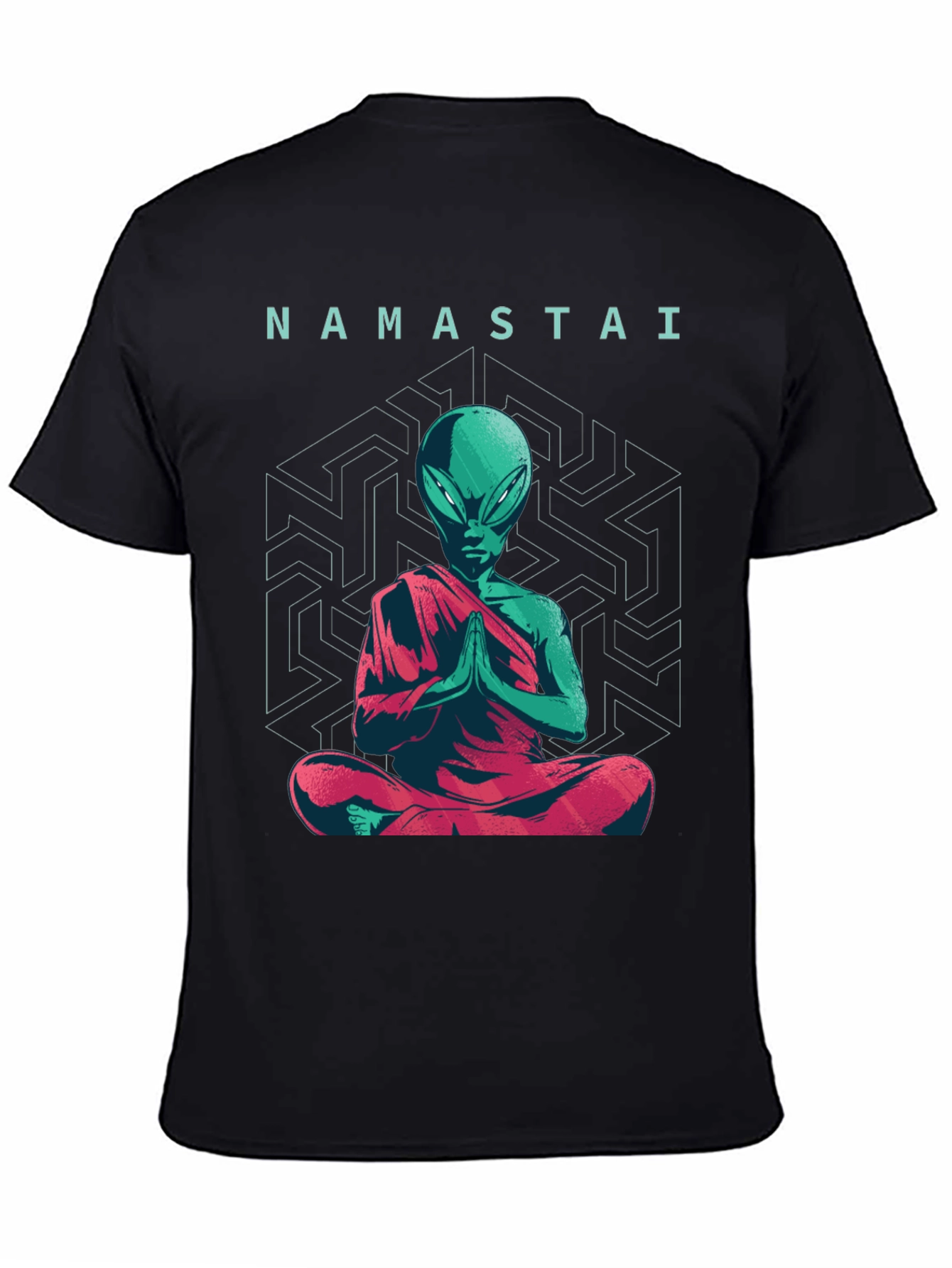 Namastai Alien Meditation T-Shirt - Sci-Fi Spiritual Tee