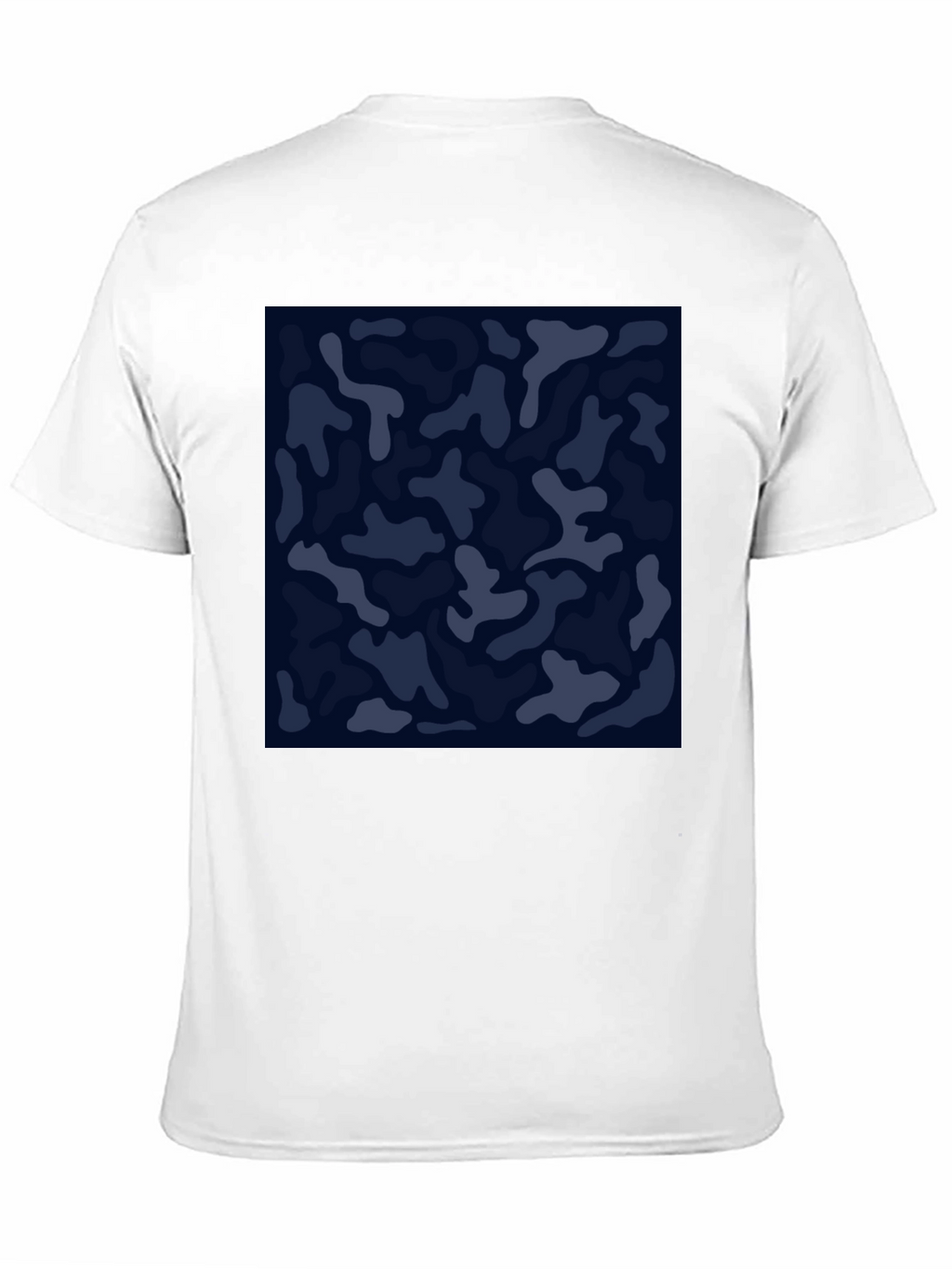 Mens Camo Print Black Crew Neck T-Shirt