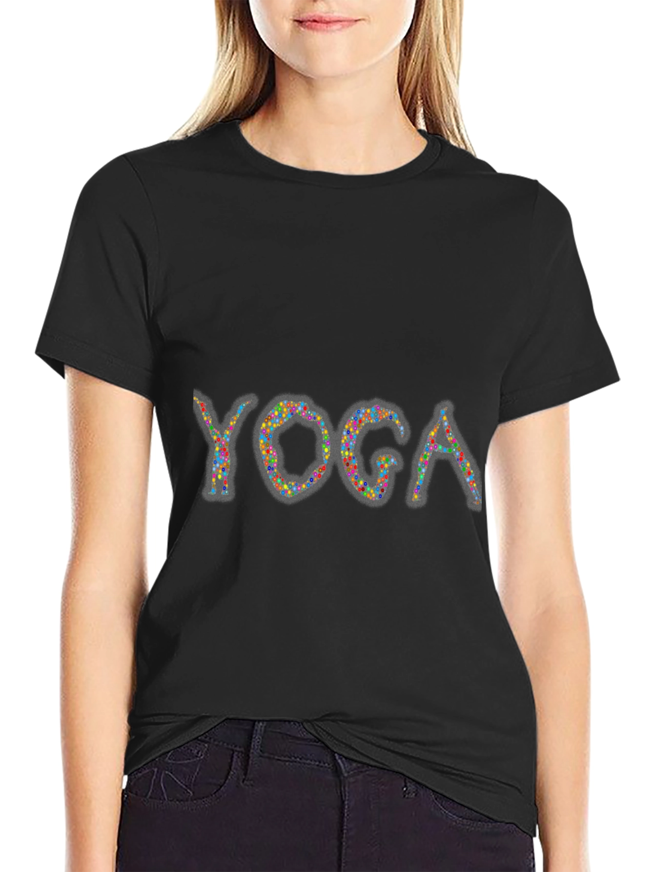 Colorful Yoga T-Shirt - Unique Design