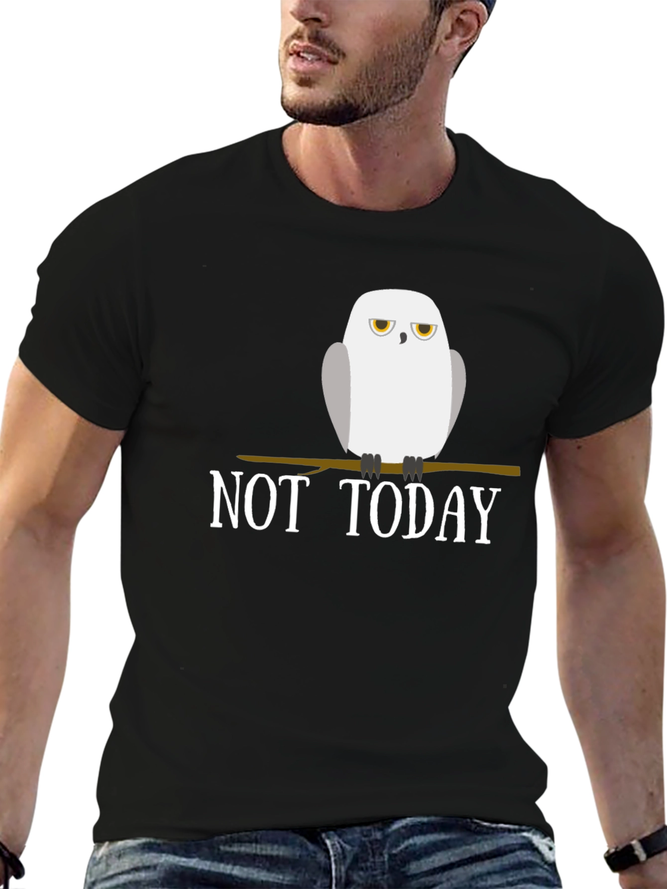 Not Today Owl Graphic Tee - Unisex Casual T-Shirt