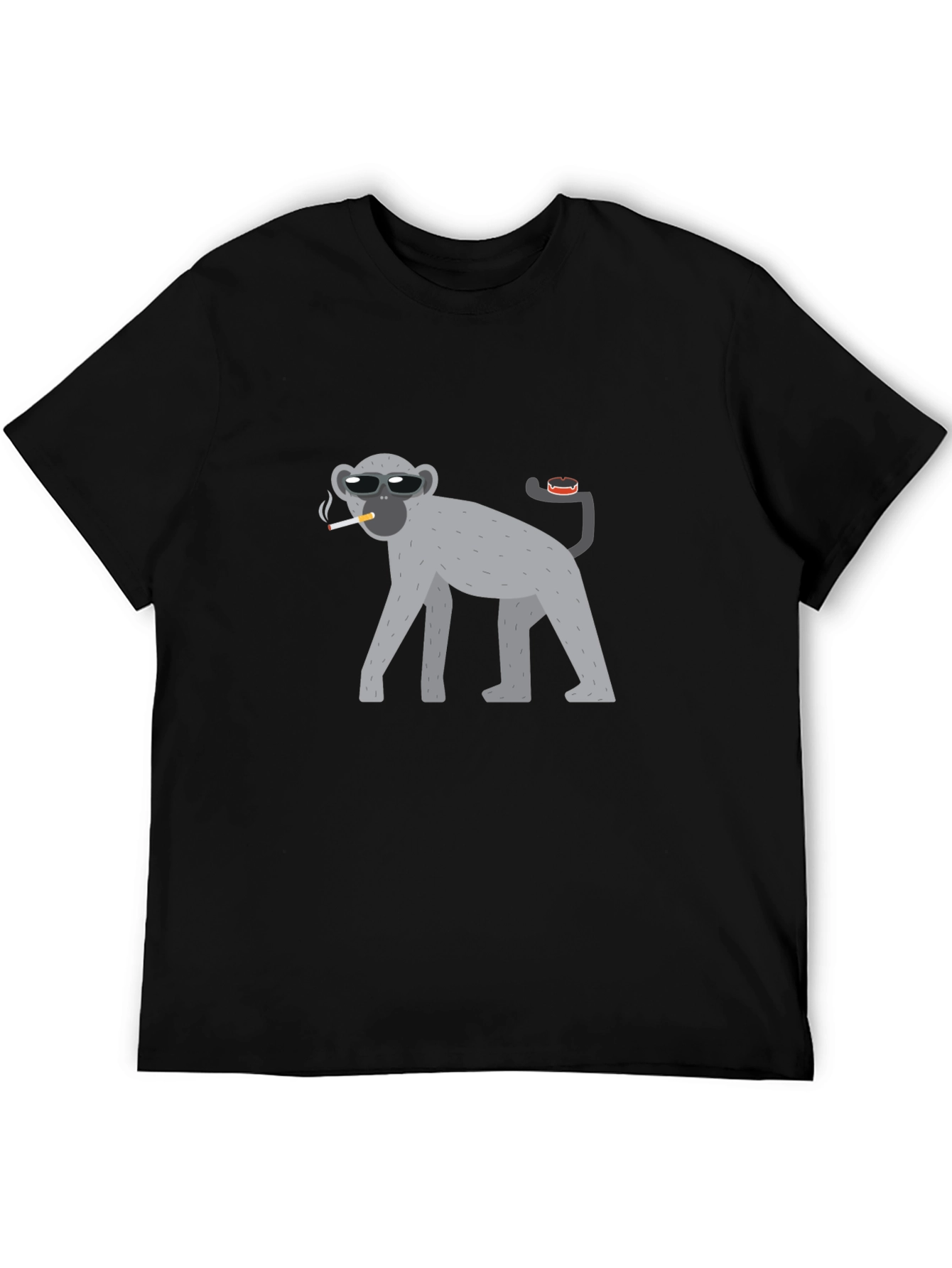 Cool Monkey Black T-Shirt