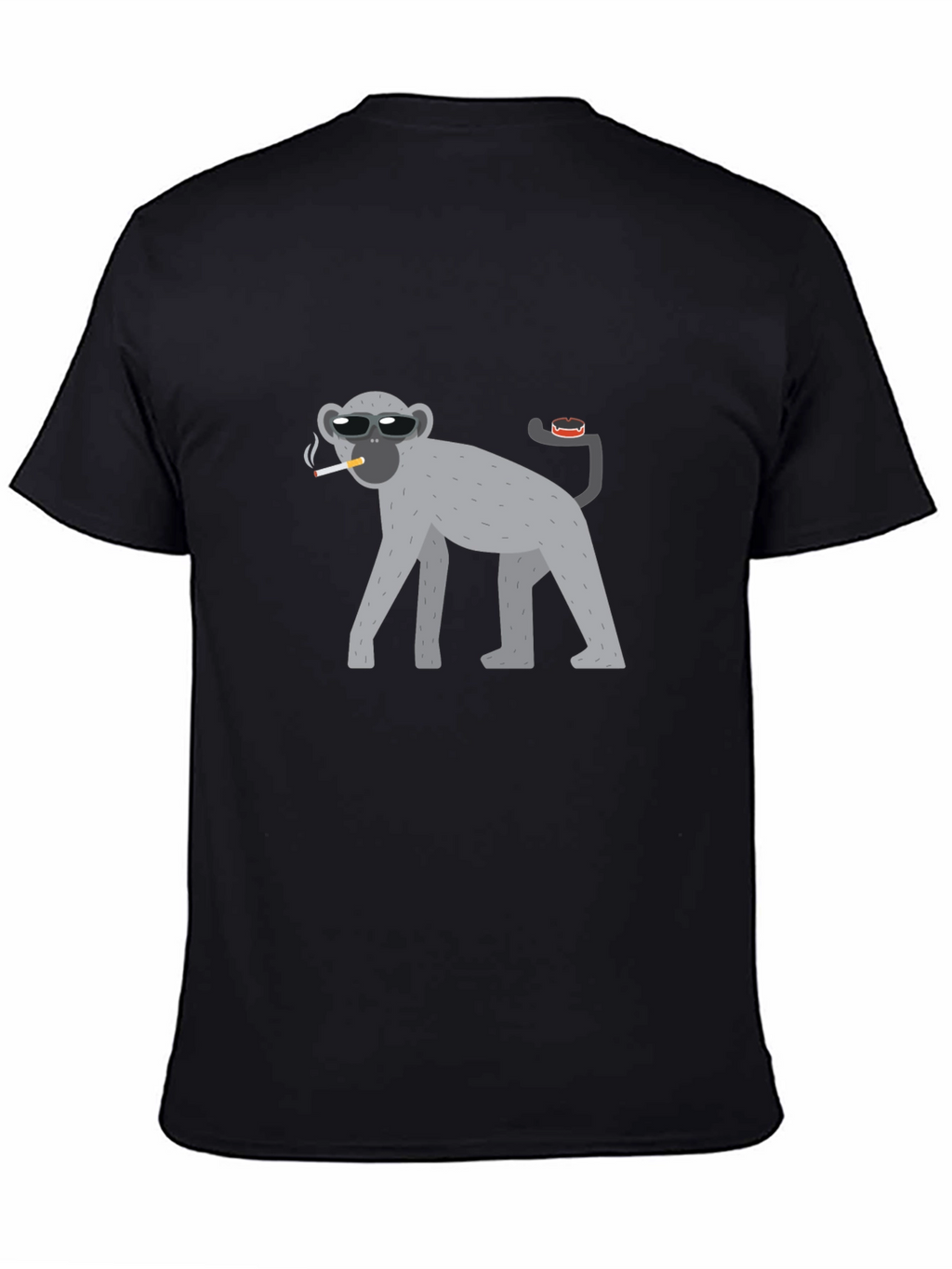 Cool Monkey Black T-Shirt