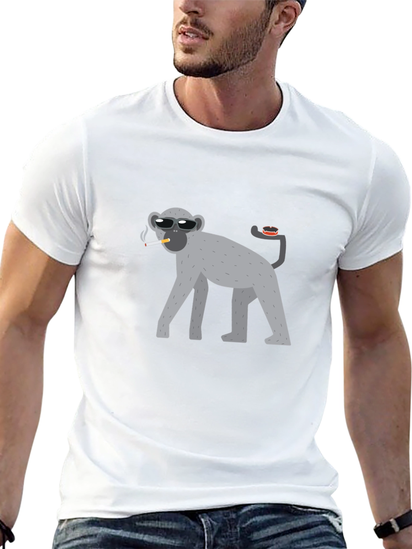 Cool Monkey Black T-Shirt
